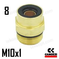ФИТИНГ  8-М10Х1 ПРЯМОЙ CAMOZZI C9512 8-M10X1
