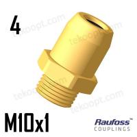 Фитинг  4-M10 прямой RAUFOSS 6237190