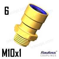 Фитинг  6-M10 прямой new line RAUFOSS 90106010