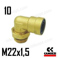 ФИТИНГ 10-М22Х1,5 УГЛОВОЙ CAMOZZI C9502 10-M22X1,5