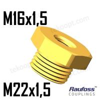 Фитинг M22-M16 переходник RAUFOSS 6237616
