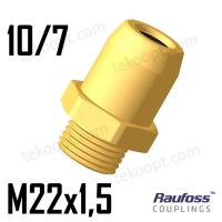 Фитинг 10x1,5-M22 прямой RAUFOSS 6237337