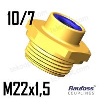 Фитинг 10x1,5-M22 прямой new line RAUFOSS 90110222