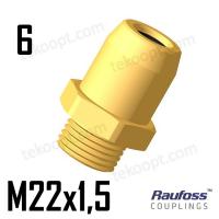 Фитинг  6-M22 прямой RAUFOSS 6237217