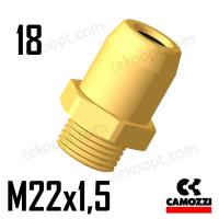 ФИТИНГ 18-М22Х1,5 ПРЯМОЙ CAMOZZI C9512 18-M22X1,5