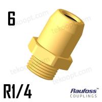 Фитинг  6-R1/4NPTF прямой RAUFOSS 6237203