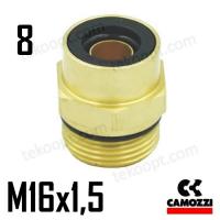 ФИТИНГ  8-М16Х1,5 ПРЯМОЙ CAMOZZI C9512 8-M16X1,5