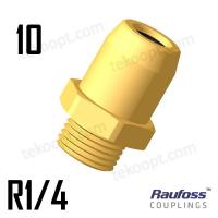 Фитинг 10x1,5-R1/4NPTF прямой RAUFOSS 6237323