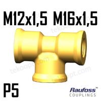Фитинг P5-M12 тройник горизонтальный RAUFOSS 6236805