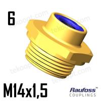 Фитинг  6-M14 прямой new line RAUFOSS 90106014